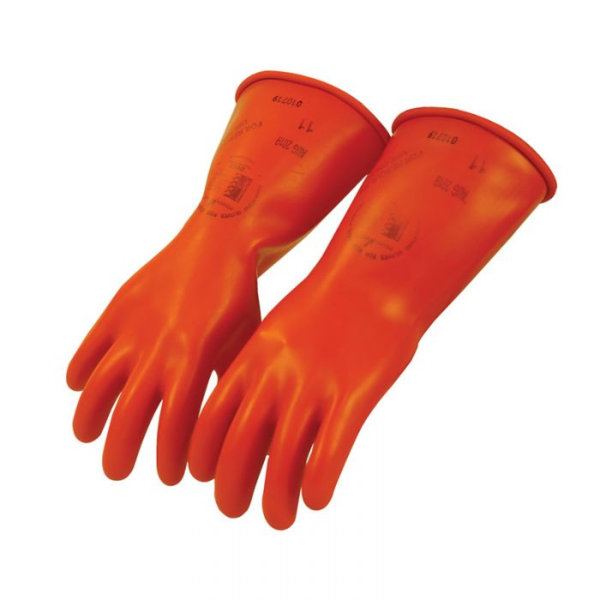 Elec. Factory Outlet 1000V Insulated Gloves 360mm, Rolled Cuff, IEC60903, SIZE 11 D1000-11
