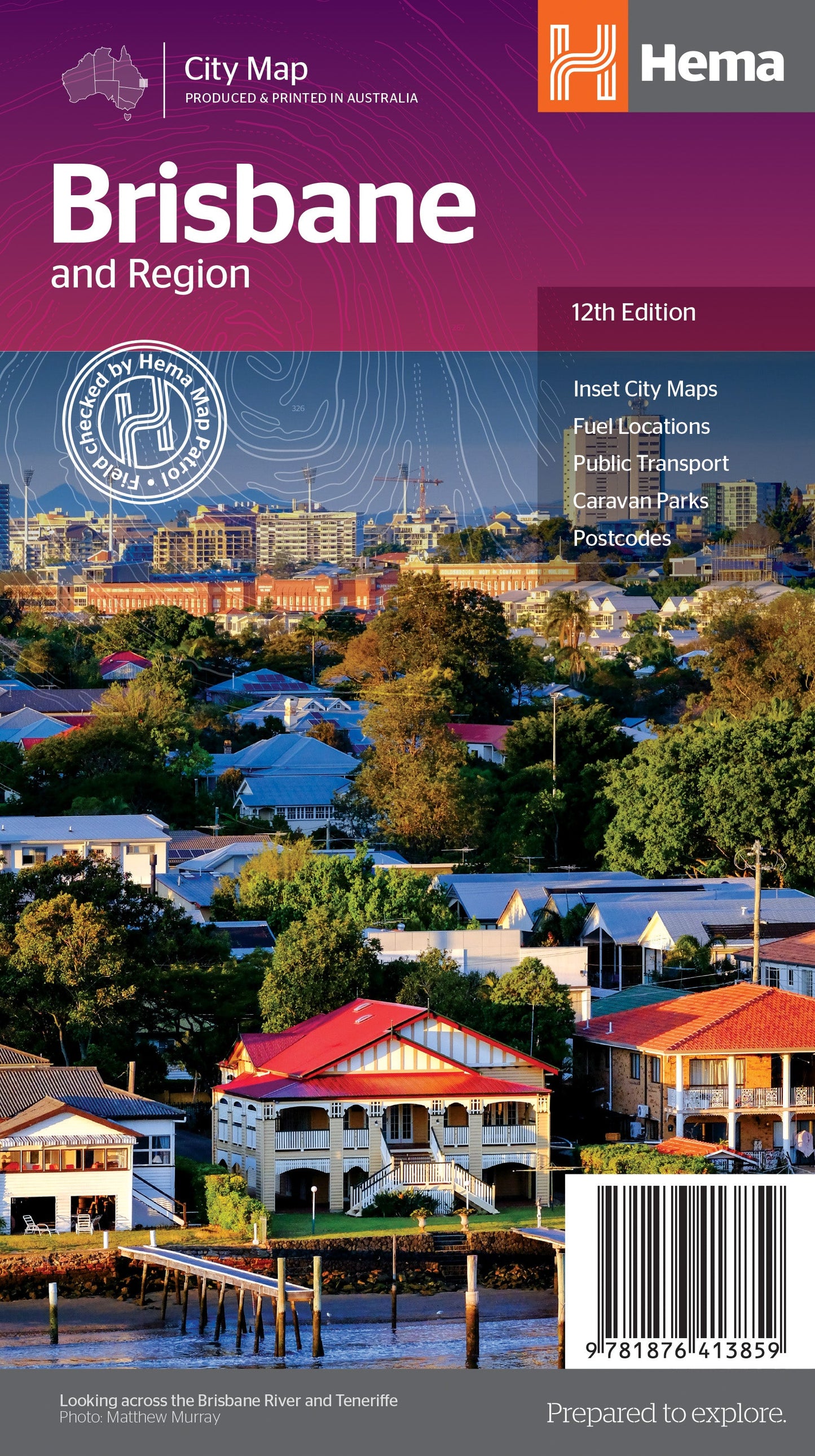 HEMA Brisbane Map Region Ed 12
