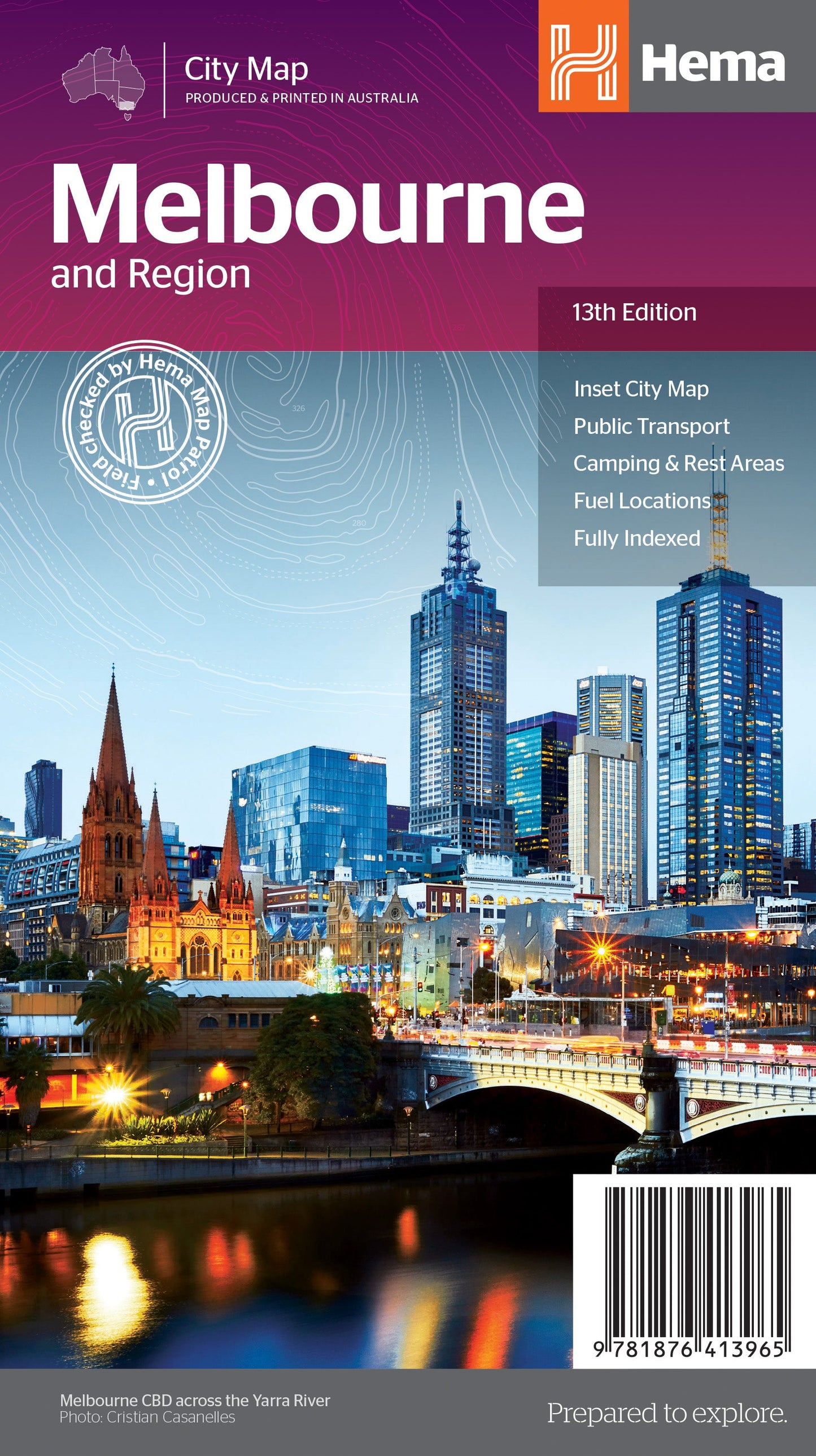 HEMA Maps Melbourne And Region Ed 13 9781876413965