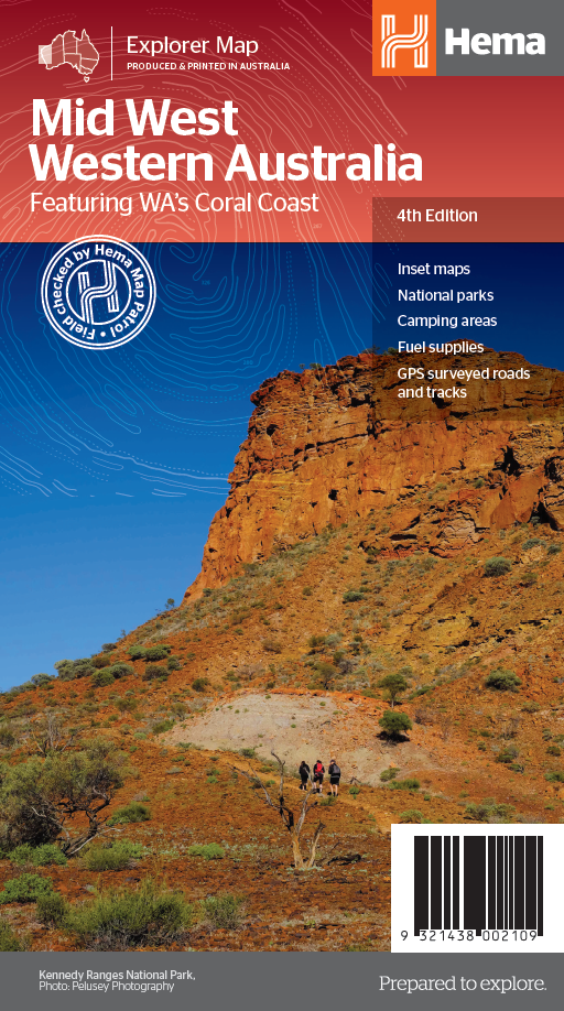 HEMA Maps Mid West Western Australia Ed 4 9321438002109