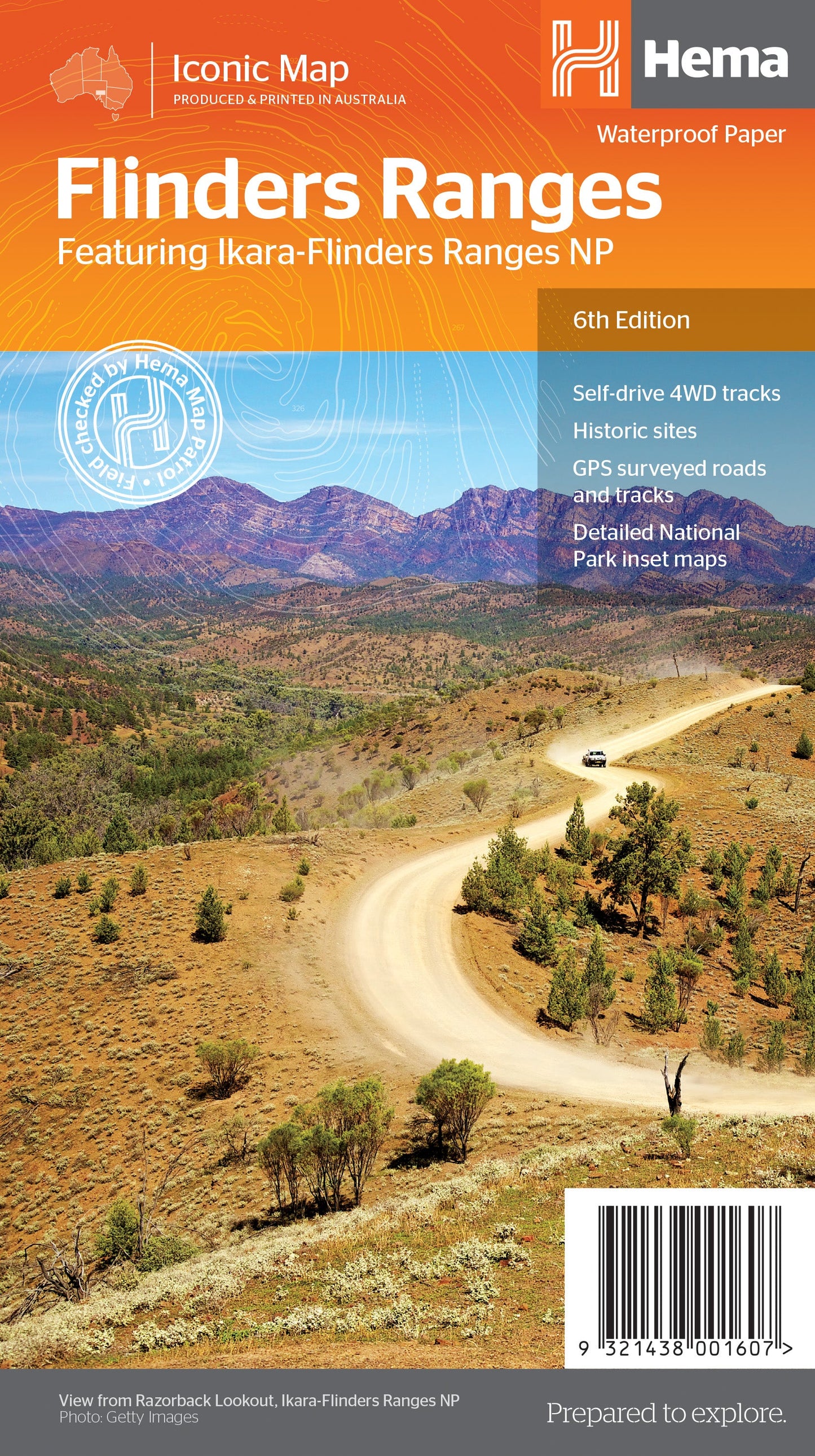 HEMA Maps Flinders Ranges Map Ed 6 9321438001607