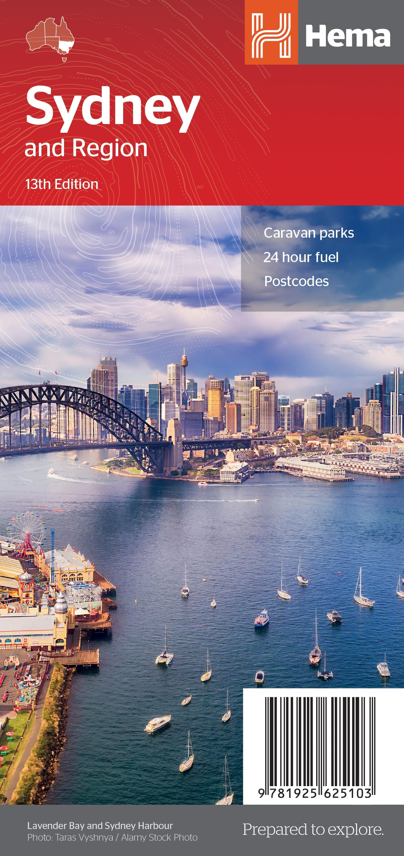 HEMA Maps Sydney And Region Map Ed 13 9781925625103