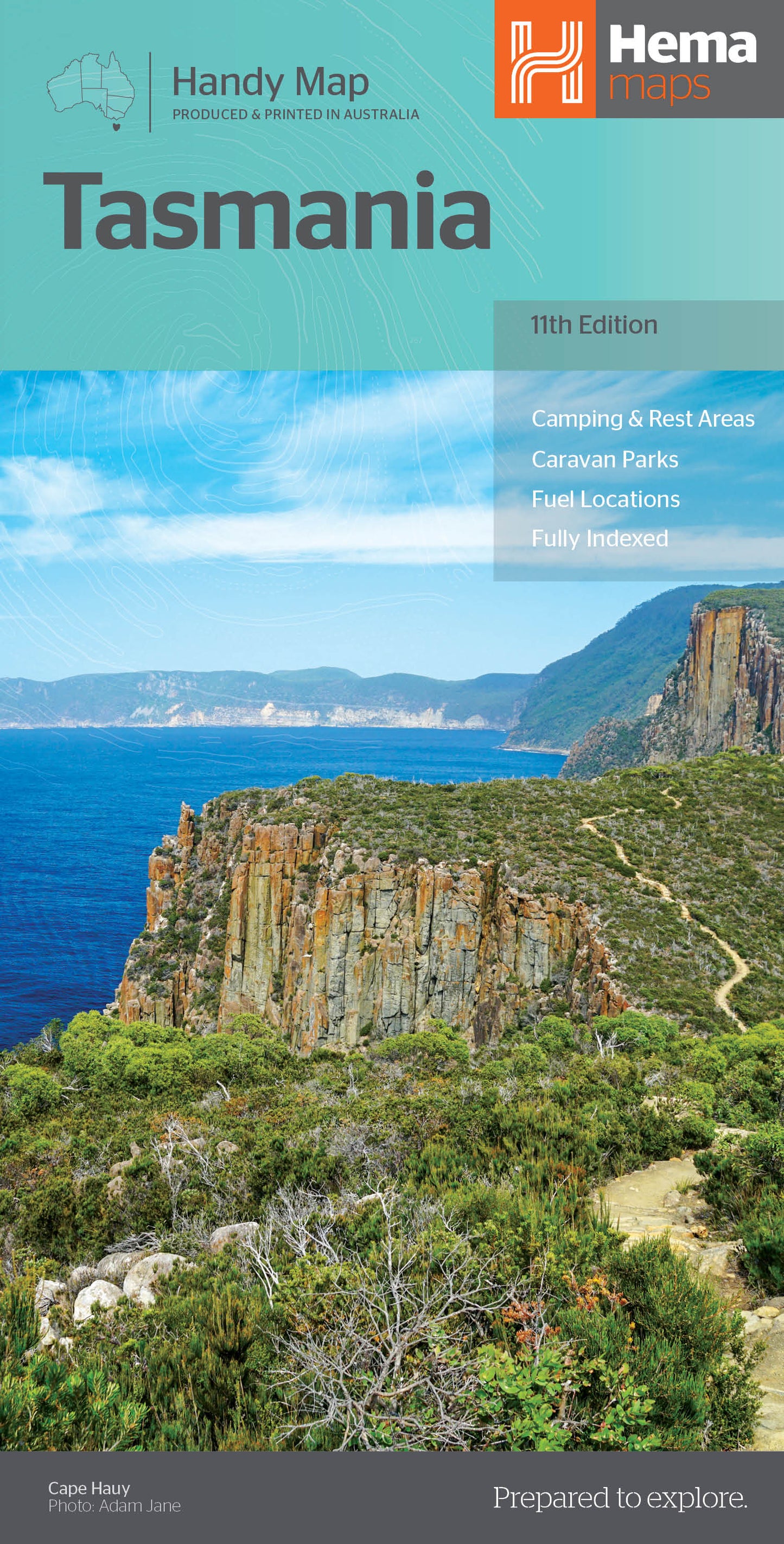 HEMA Tasmania Handy Map Ed11