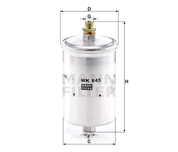 MANN Fuel Filter WK845