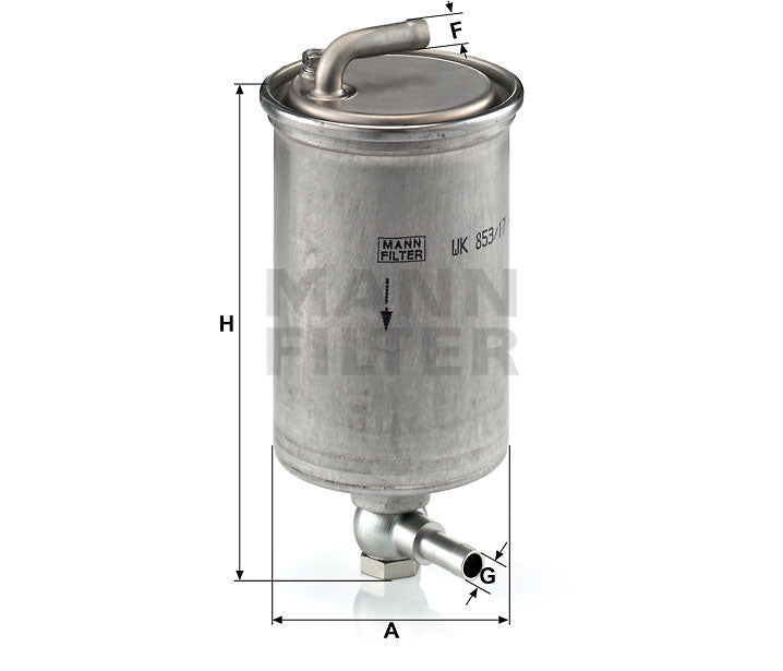 MANN Fuel Filter WK853/17