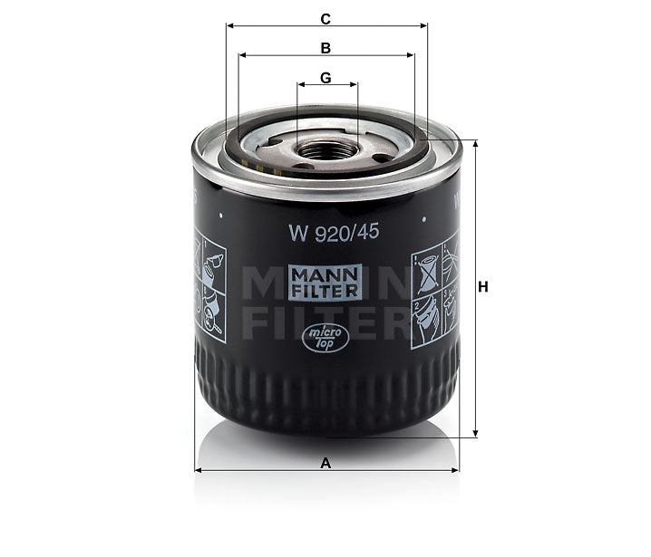 MANN Oil Filter W920/45