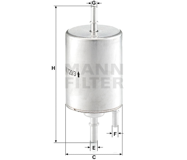 MANN Fuel Filter WK720/3