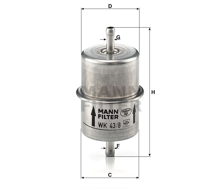 MANN Fuel Filter WK 43/8