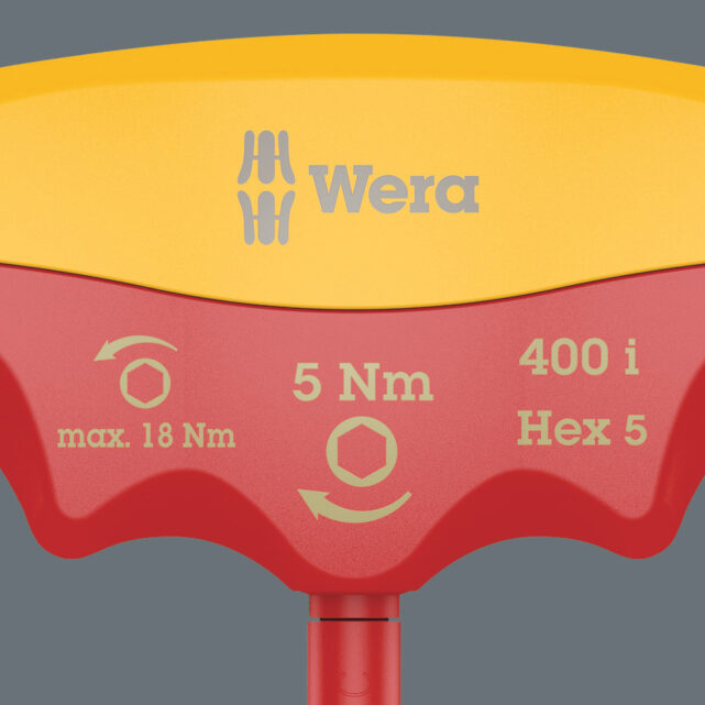 Wera 400 I Vde Hex Insulated Torque-Indicator 400 I Hex 5,0 / 5,0 Nm WER004981