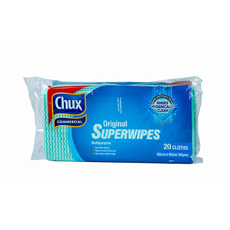 Chux Superwipes Green 60cm x 45cm (Pack of 20) 9886