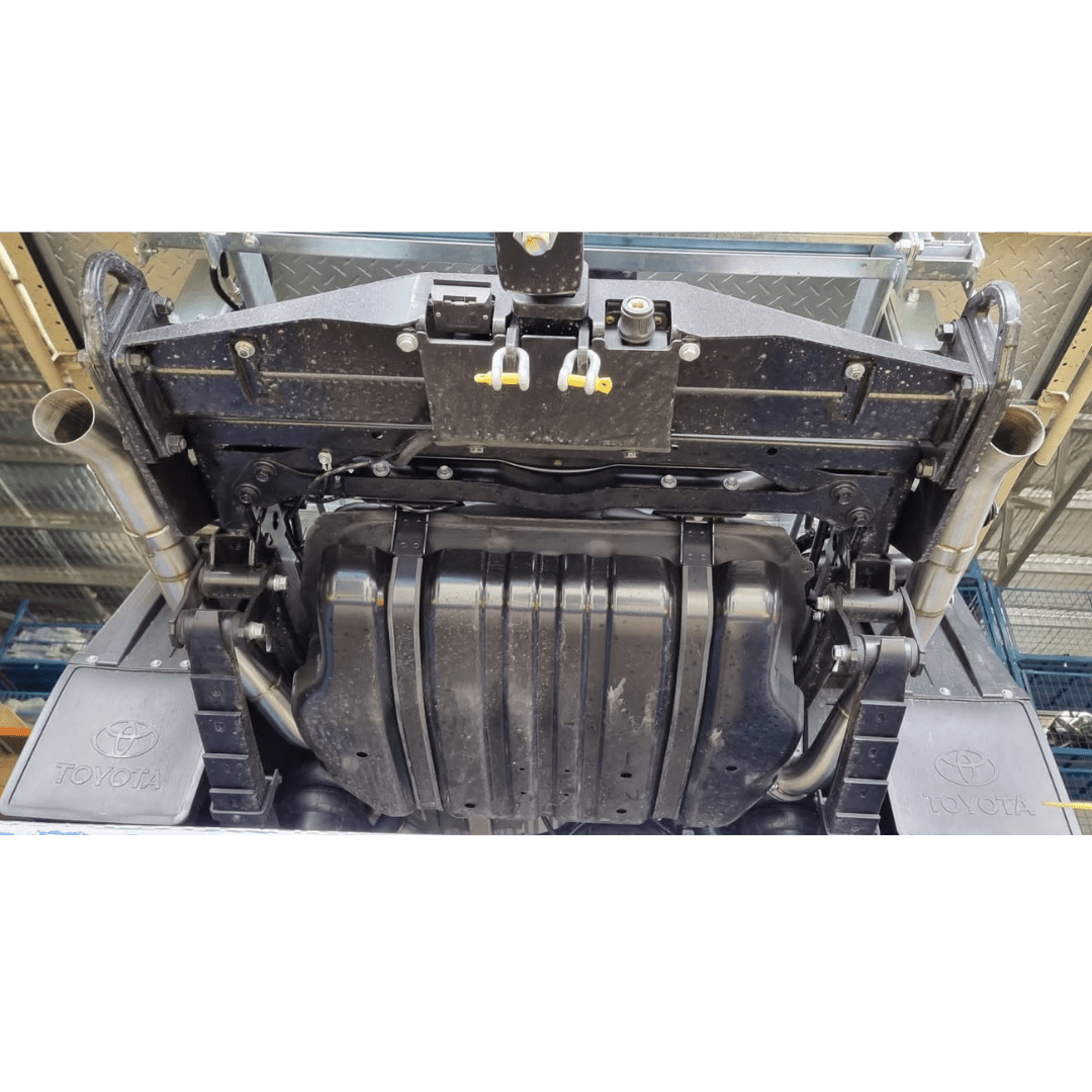 Torqit 79 Series 4.5L V8 TD Single Cab DPF 08/2016 3.5in DPF Back Exhaust Twin 3in L/R Exit