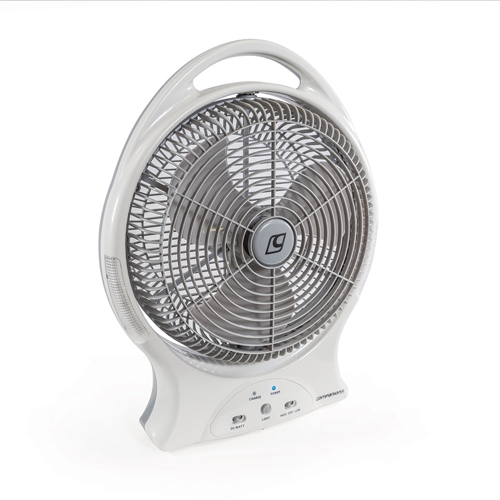 Companion Outdoor Camping 30cm Aerobreeze Fan w/ Rechargeable Lithium Battery