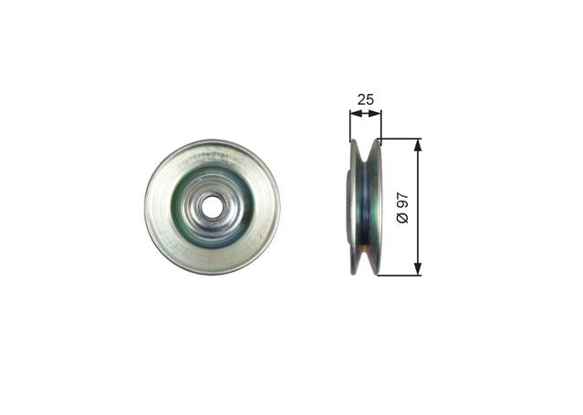 Gates ABDS Idler Pulley 36615