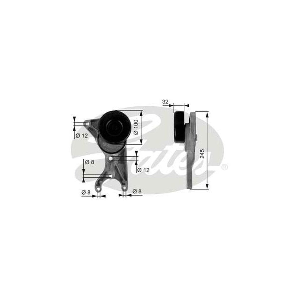 Gates Automatic Belt Tensioner 38111