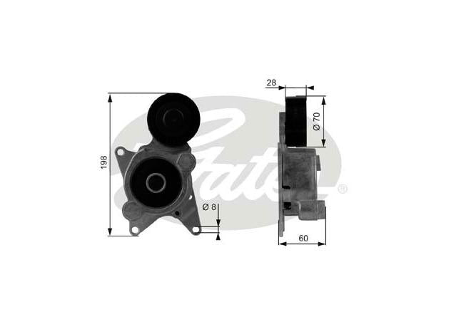 Gates Automatic Belt Tensioner 38435