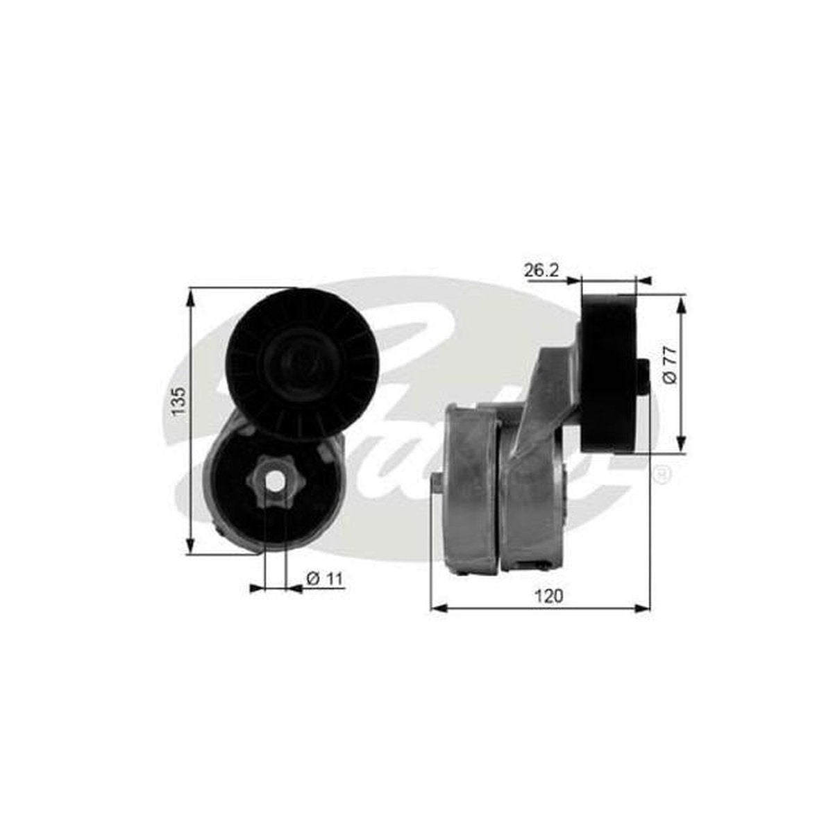 Gates Automatic Belt Tensioner 38443
