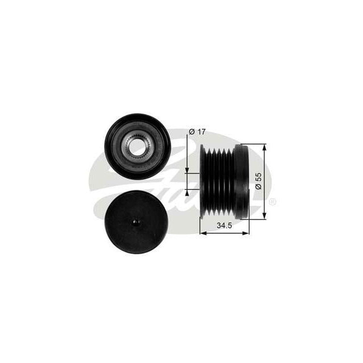 Gates Overrunning Alternator Pulley OAP7090