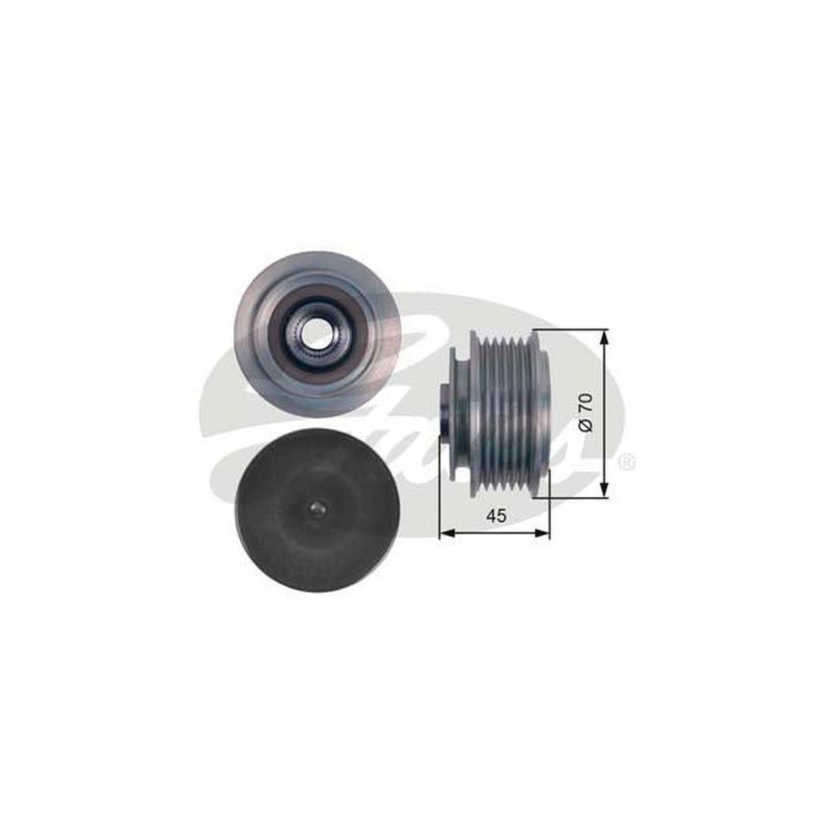 Gates Overrunning Alternator Pulley OAP7128