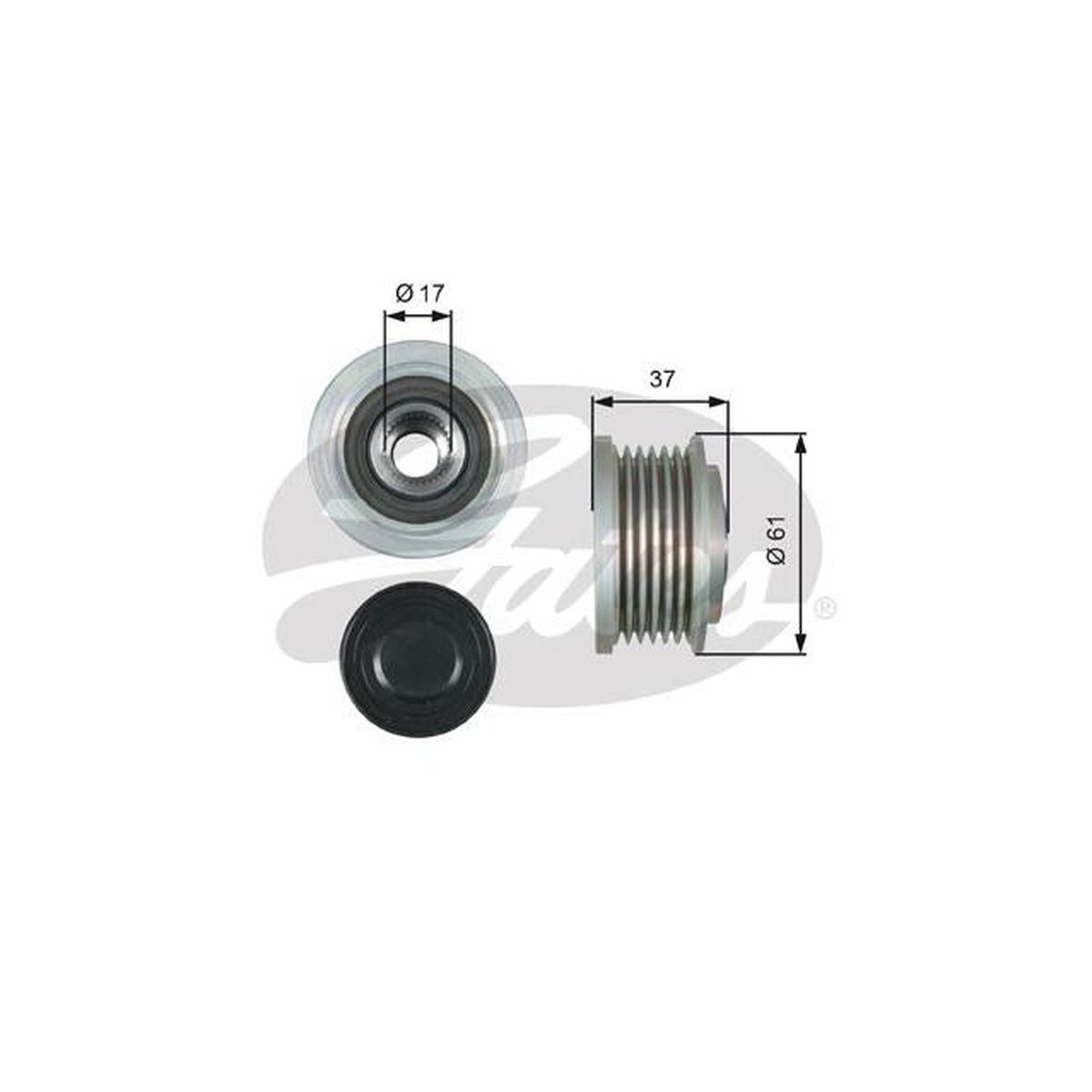 Gates Overrunning Alternator Pulley OAP7164