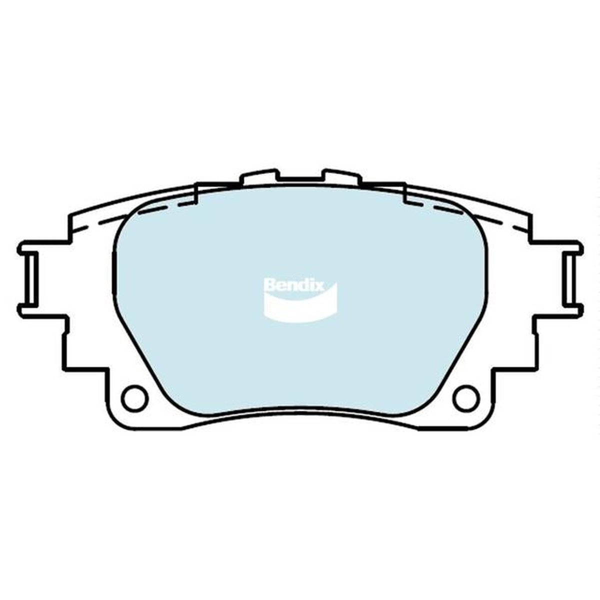 Bendix General CT Brake Pad Rear SET DB2529 GCT