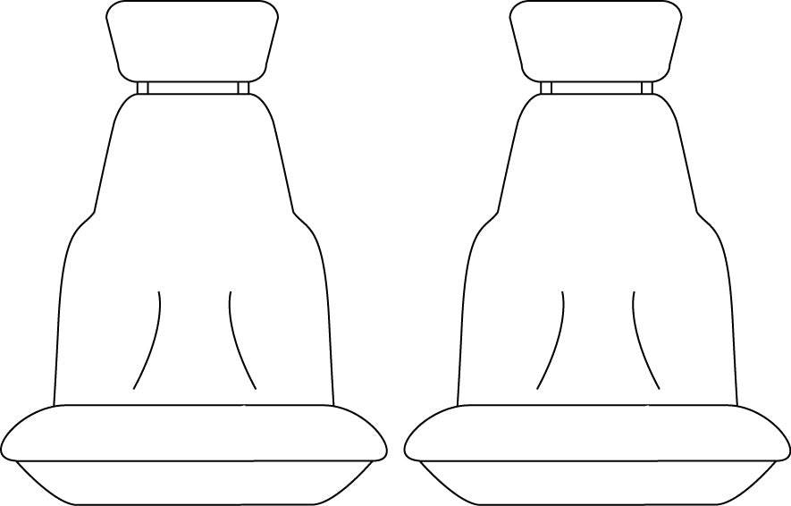 Sperling Getaway Neoprene Front Black - Silver Stitch Seat Covers Suits Accent 2011-2019 RM1037G2B