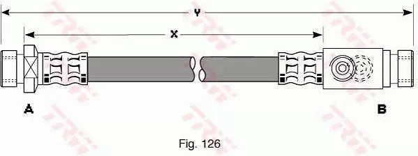 TRW Brake Hose PHA161