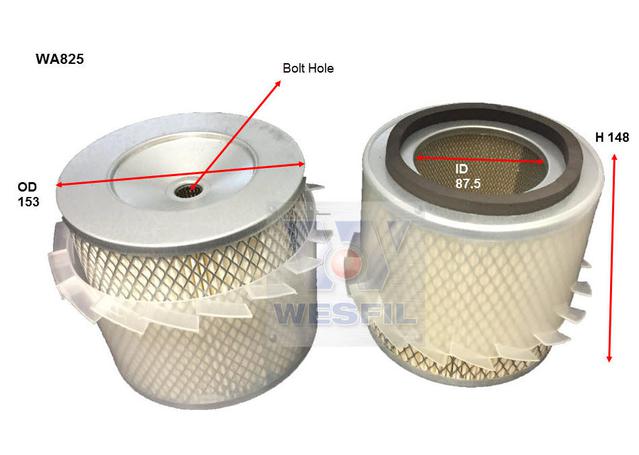 Wesfil Air Filter WA825