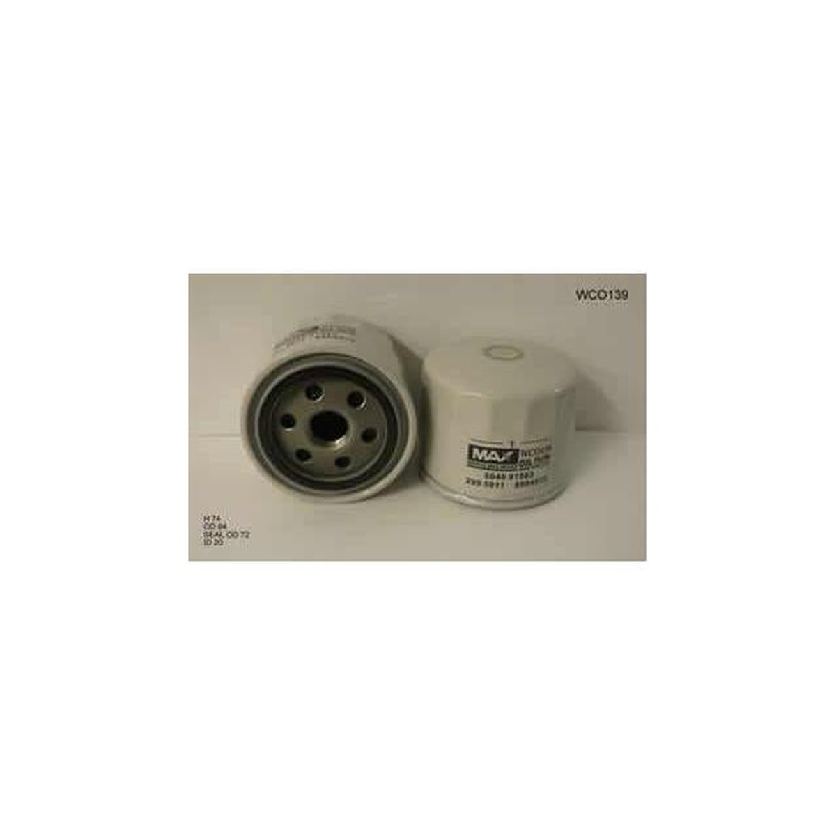 Wesfil Oil Filter WCO139