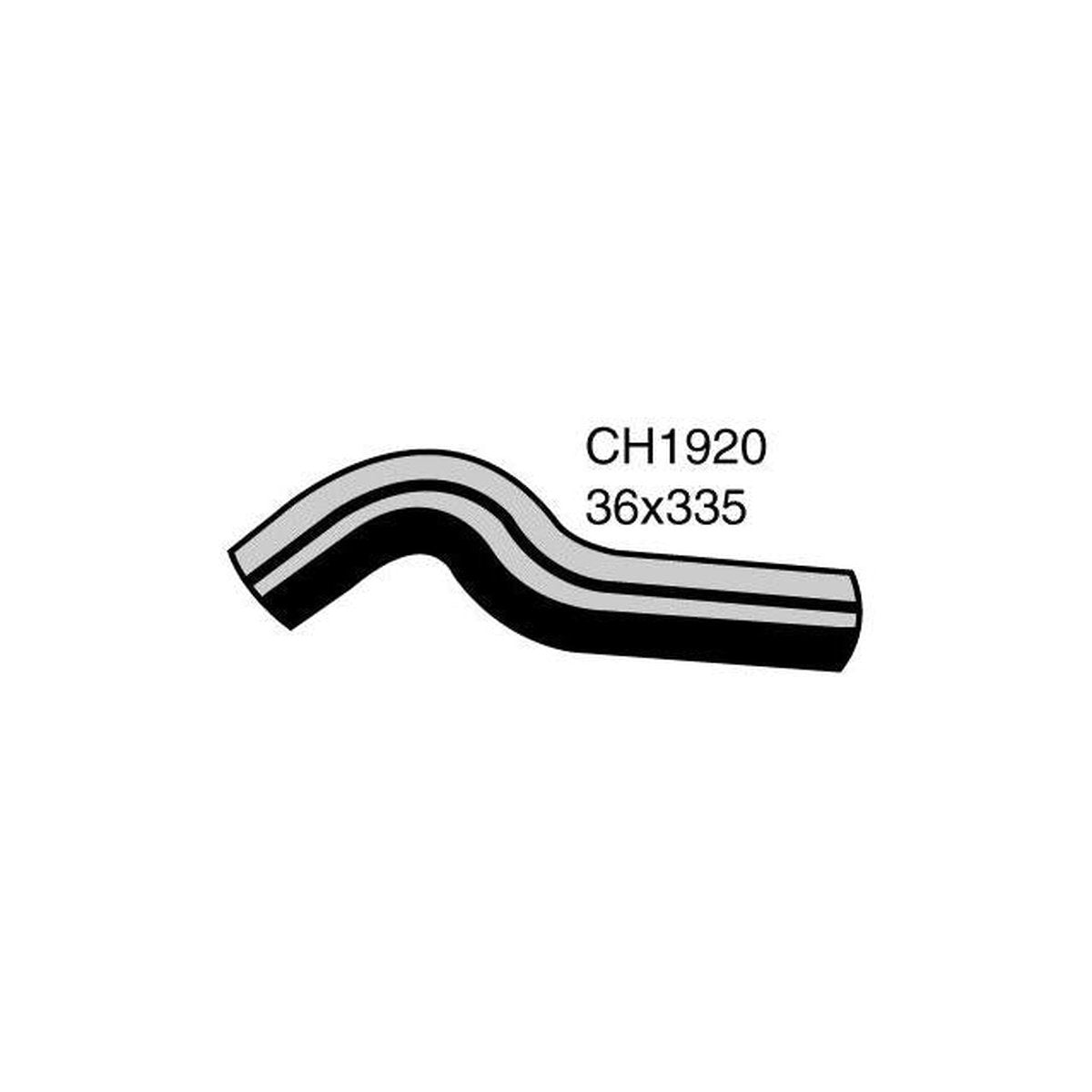 Mackay Top Radiator Hose CH1920