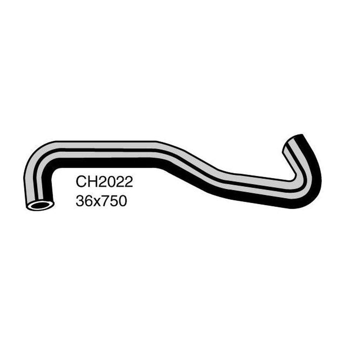 Mackay Bottom Radiator Hose CH2022