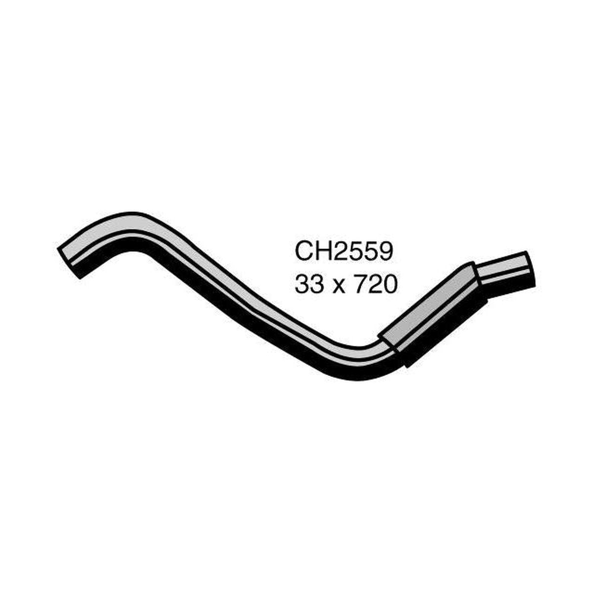 Mackay Bottom Radiator Hose CH2559