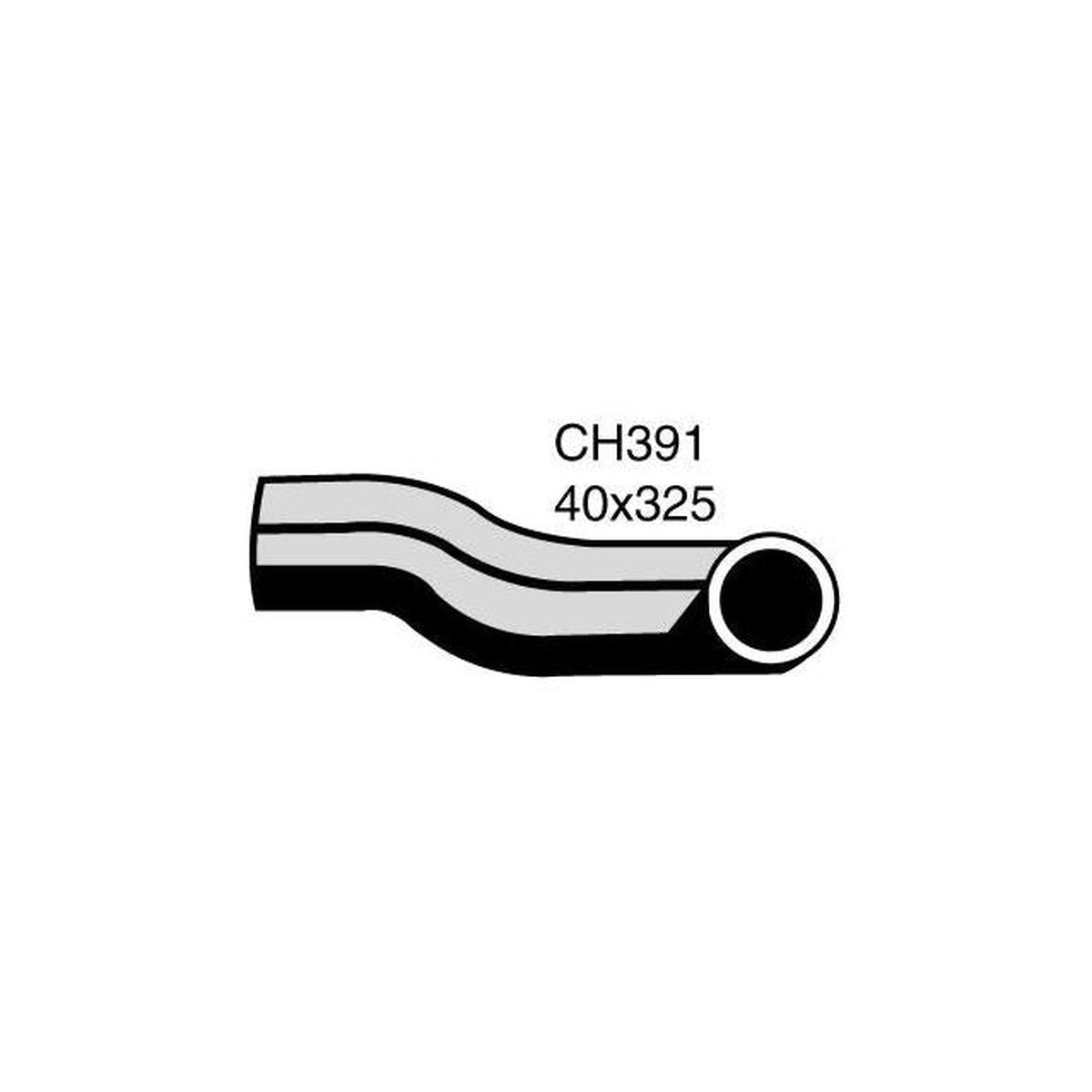 Mackay Bottom Radiator Hose CH391