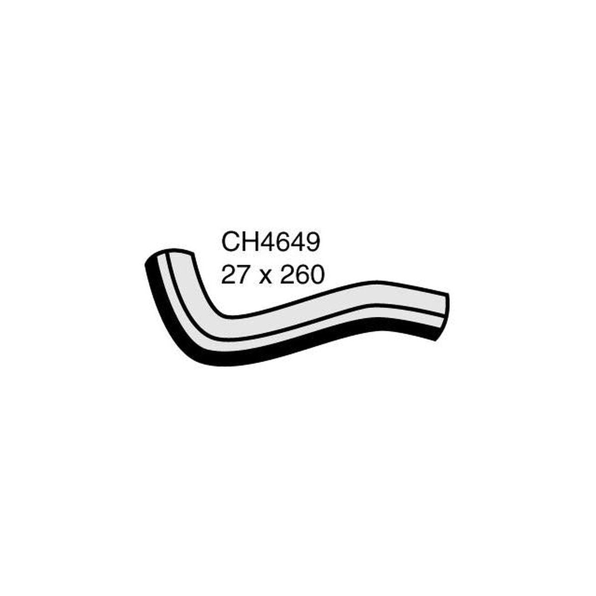 Mackay Top Radiator Hose CH4649