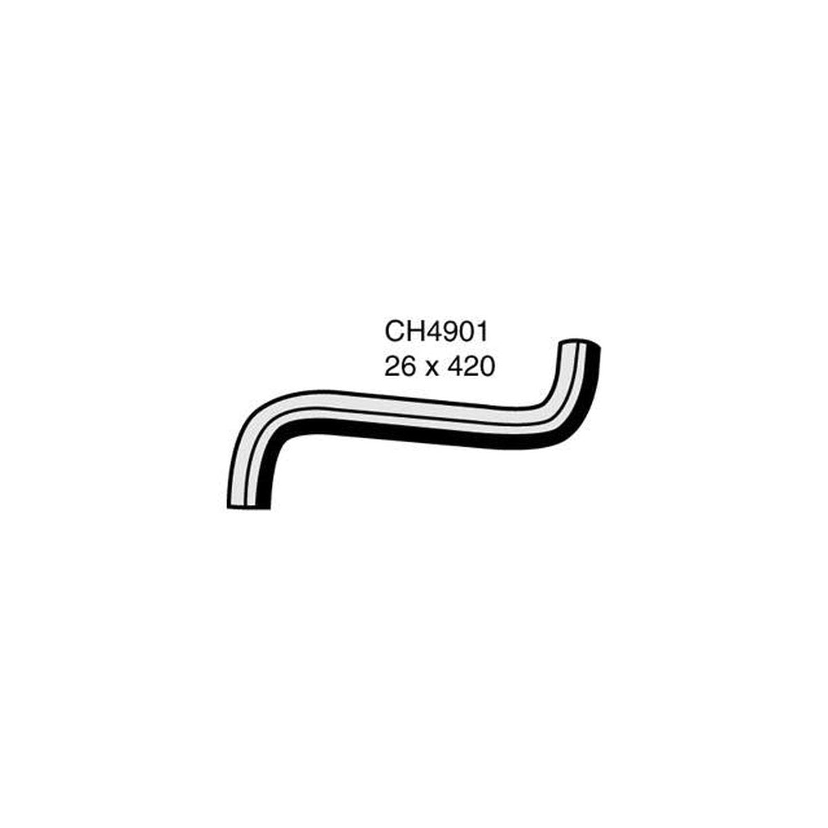 Mackay Top Radiator Hose CH4901