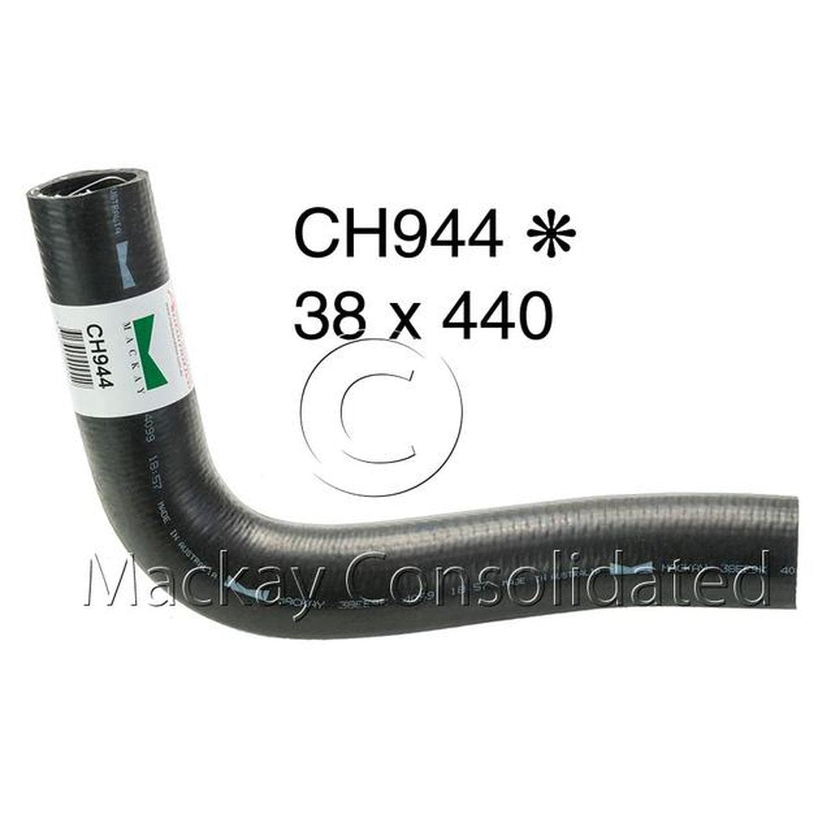 Mackay Bottom Radiator Hose CH944