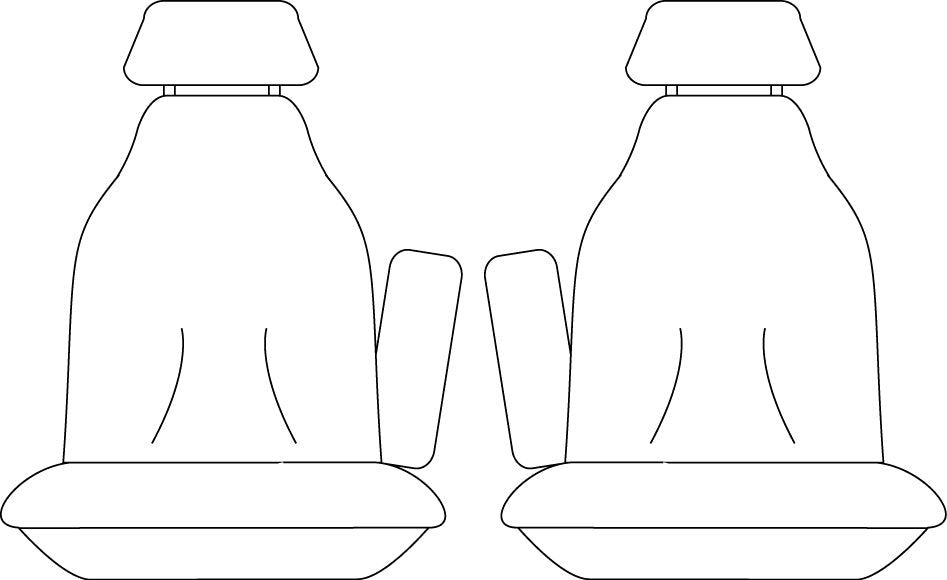 Sperling Getaway Neoprene Front Black - Silver Stitch Seat Covers Suits IMax People Mover 2010-2021 RM1071G2B