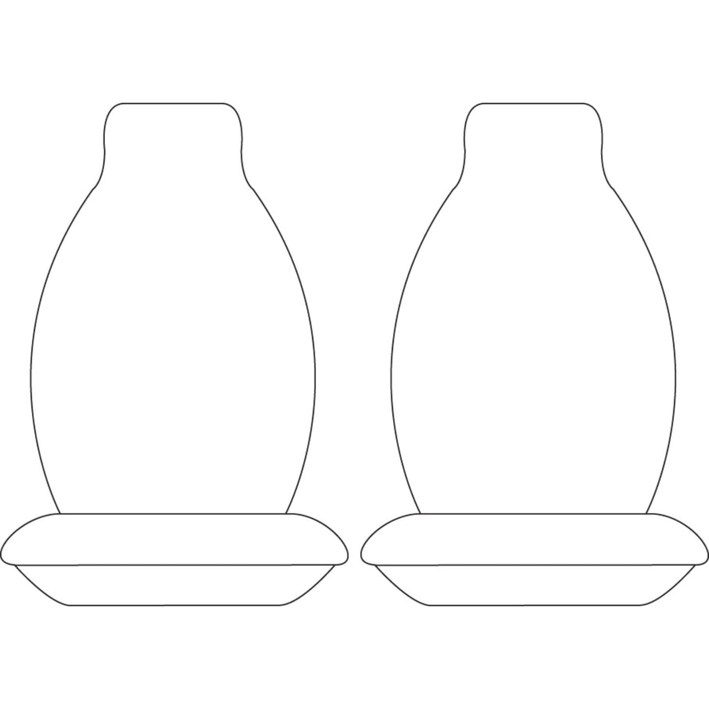 Sperling Tradies Canvas Front Black Seat Covers Suits Hiace Bus Van 2005-2019 RM1034TRB