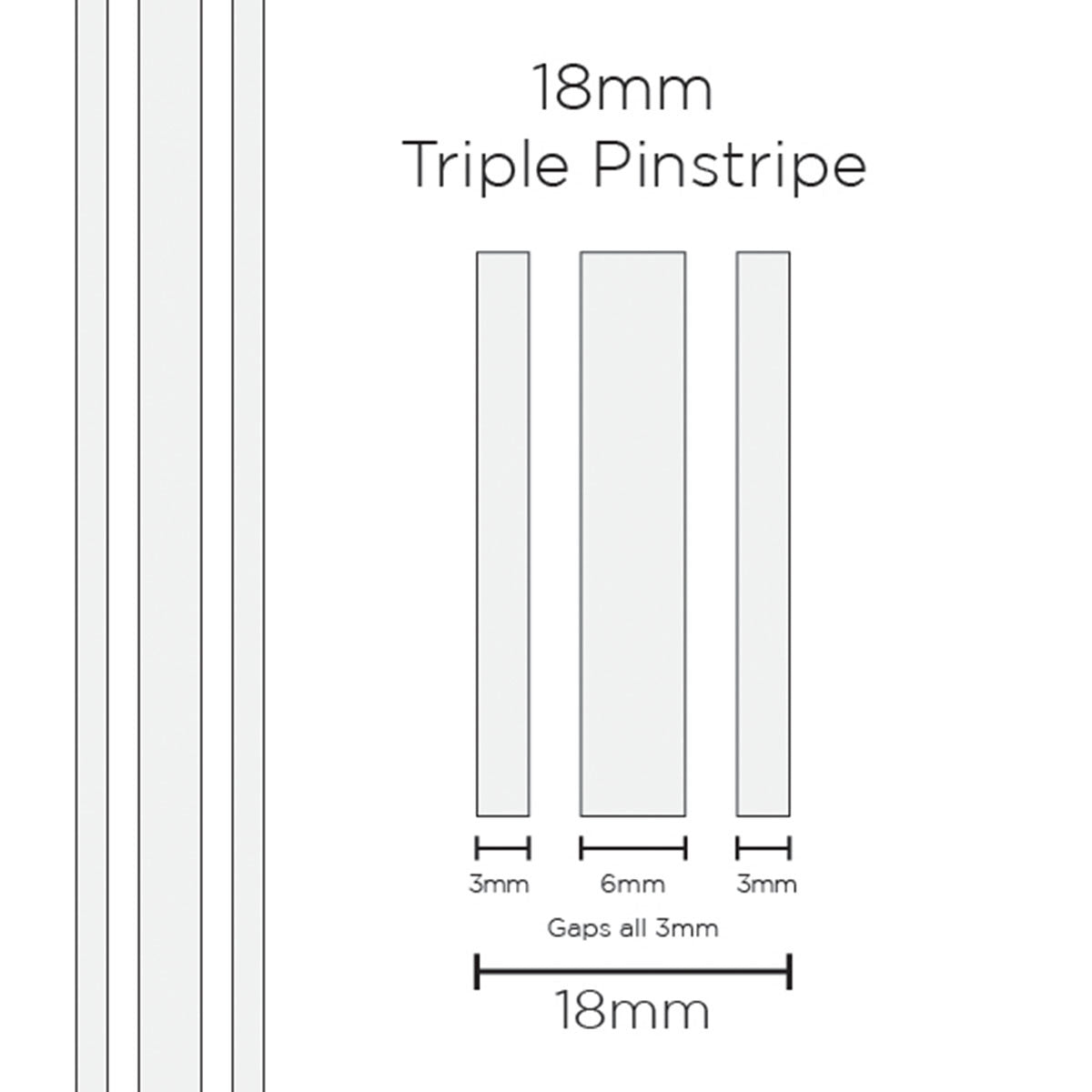 SAAS Pinstripe 18Mm Triple Gold 11102