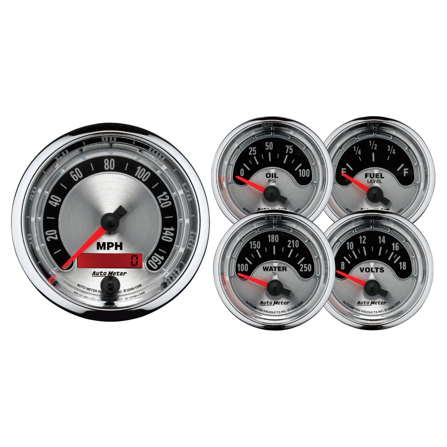 AutoMeter American Muscle Analog Gauge Kit AU1202