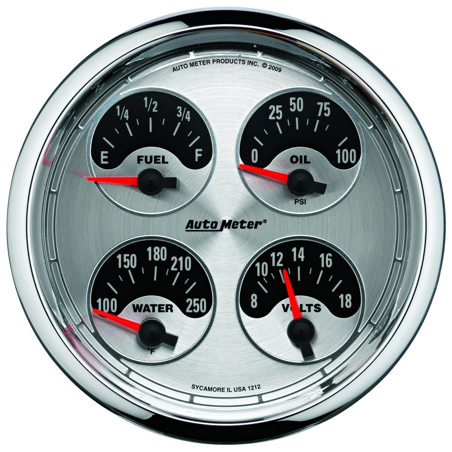 AutoMeter American Muscle Quad Gauge AU1212