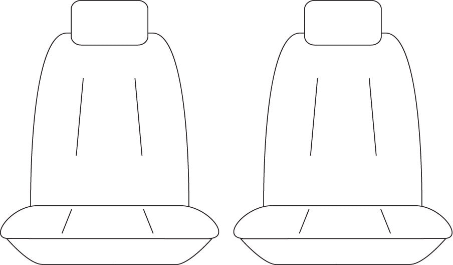 Sperling Getaway Neoprene Front Black - Black Stitch Seat Covers Suits Corolla 2018-On RM1302GBB