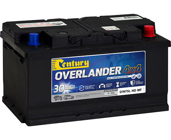 Century Batteries Battery Overlander 4X4 -125139 DIN75L HD MF