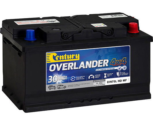 Century Batteries Battery Overlander 4X4 -125139 DIN75L HD MF