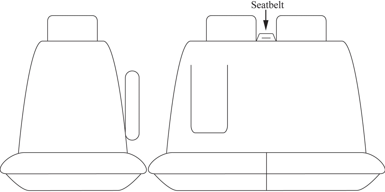Sperling Tradies Canvas Front Black Seat Covers Suits Transit, Transit Custom 2013-On RM1012TRB