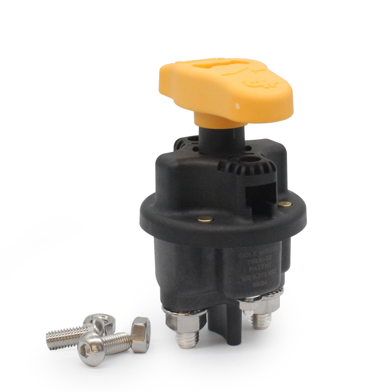 Cole Hersee Battery Master Switch With Lockout Tag - Yellow 75930-02-BL