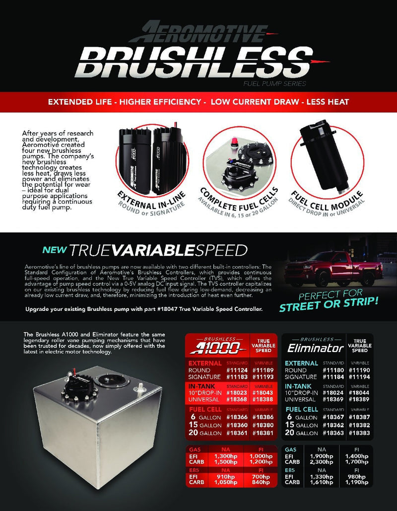 Aeromotive Brushless A1000 External Feet ARO11183