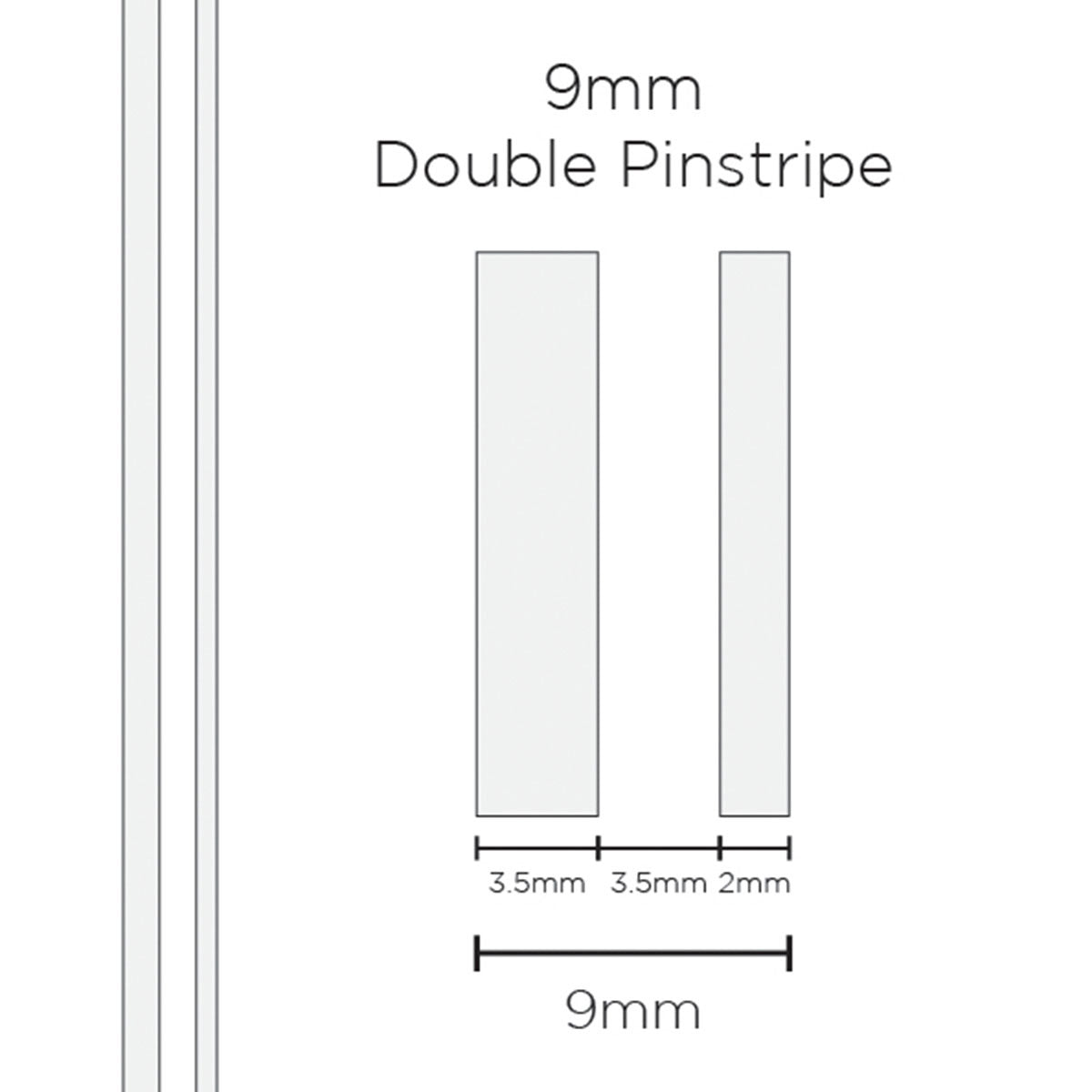 SAAS Pinstripe 9Mm Double White 1502