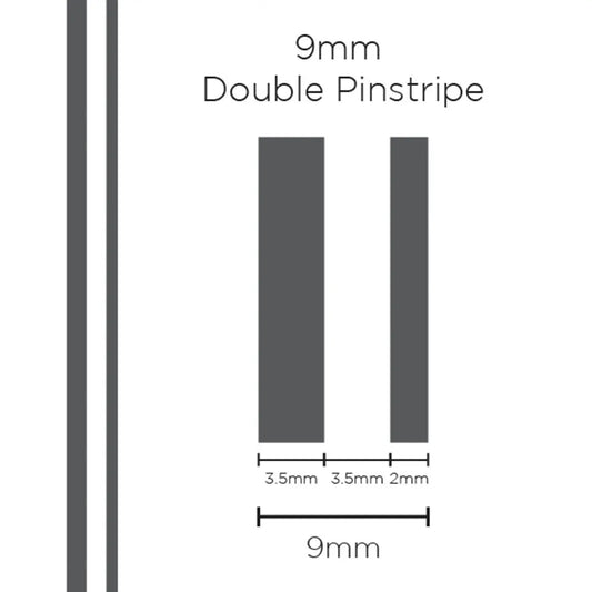 SAAS Pinstripe Double Charcoal 9mm x 10m