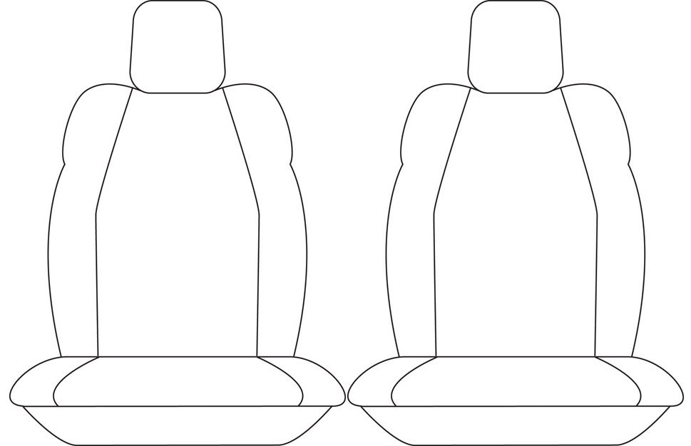 Sperling Super Tough Canvas Front Charcoal Seat Covers Suits BT50 DMax MUX 2020-On RM1224STC