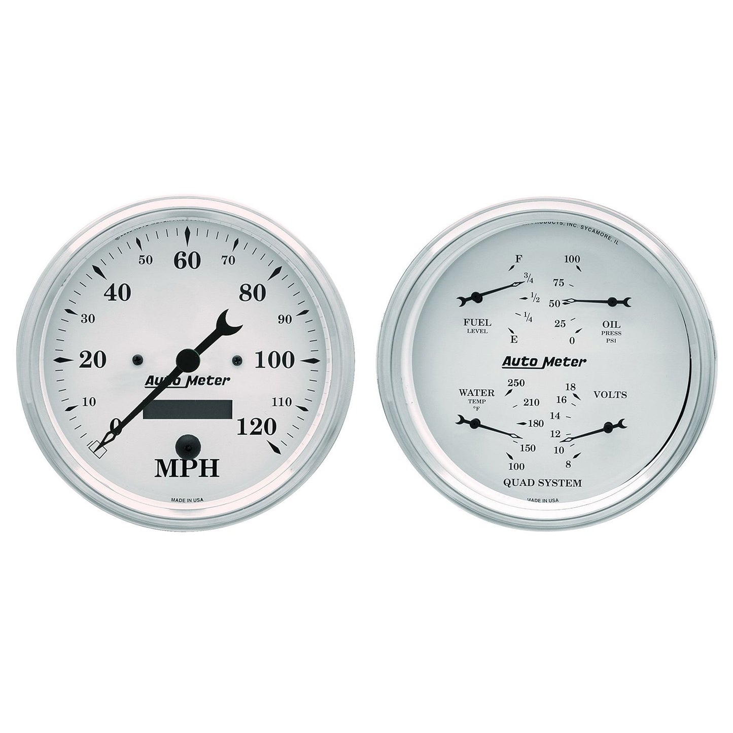 AutoMeter 5 Quad Gauge & Speedo Old Tyme AU1603